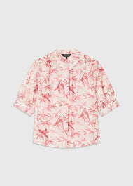 Tropical Bird Textured Shirt