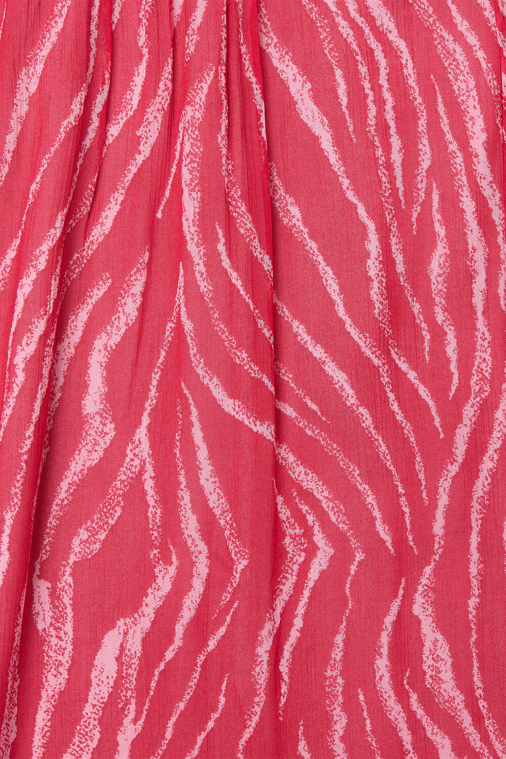 Red Petite Zebra Texture Midi Dress