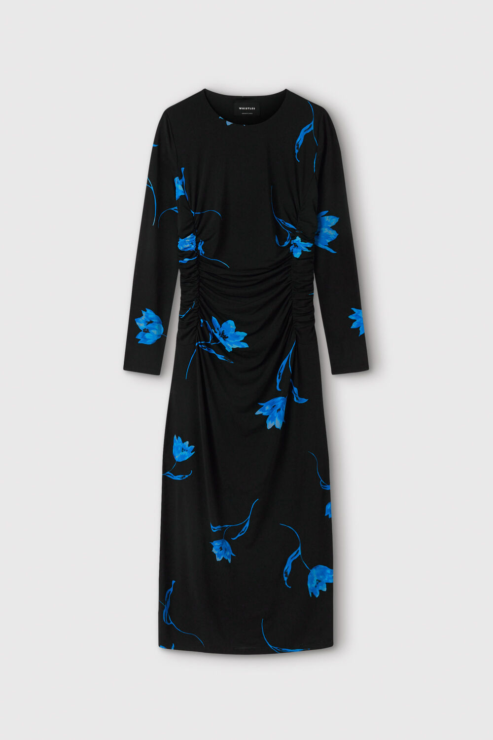 Floral Ruched Jersey Dress