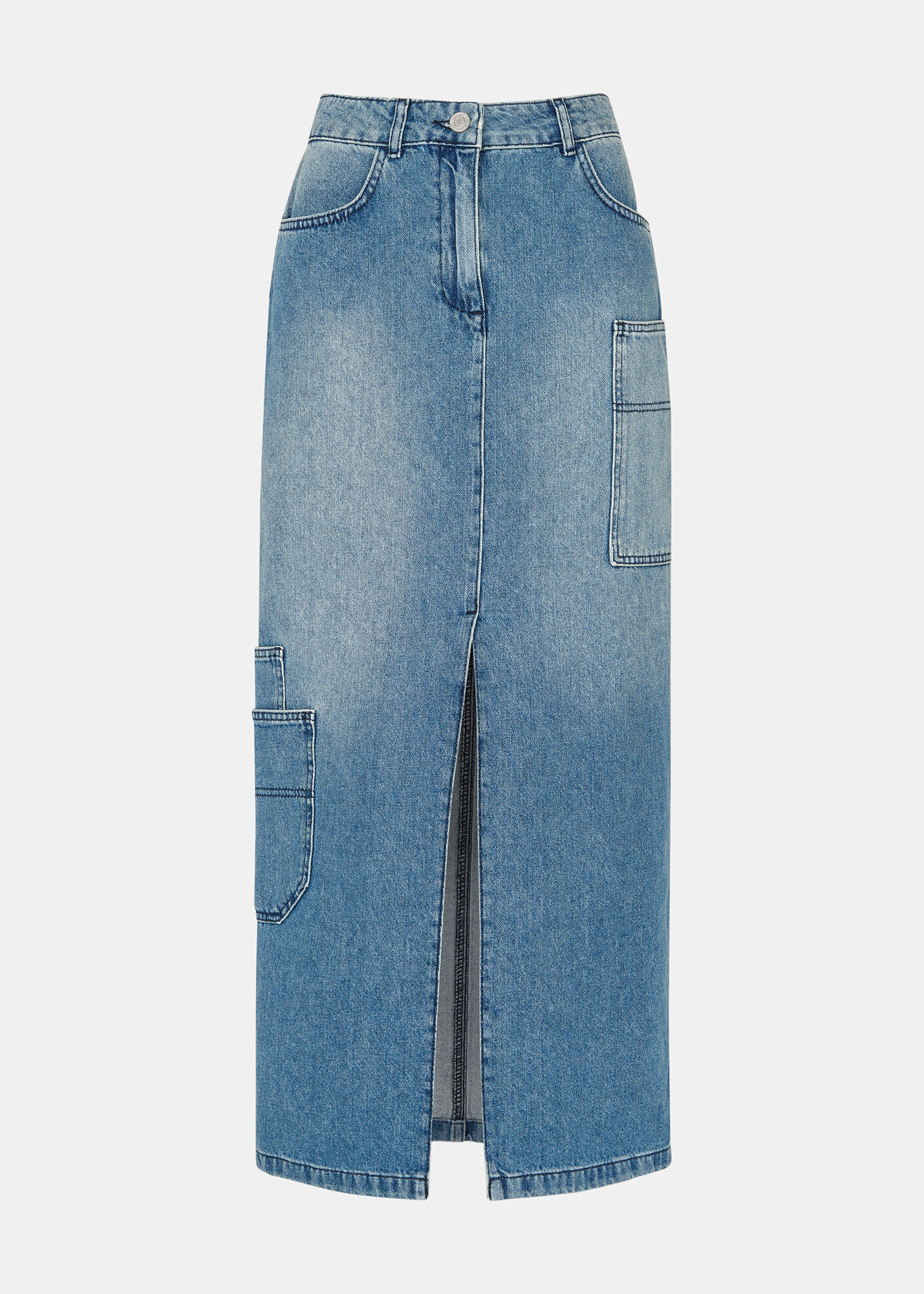 Whistles utility denim skirt top