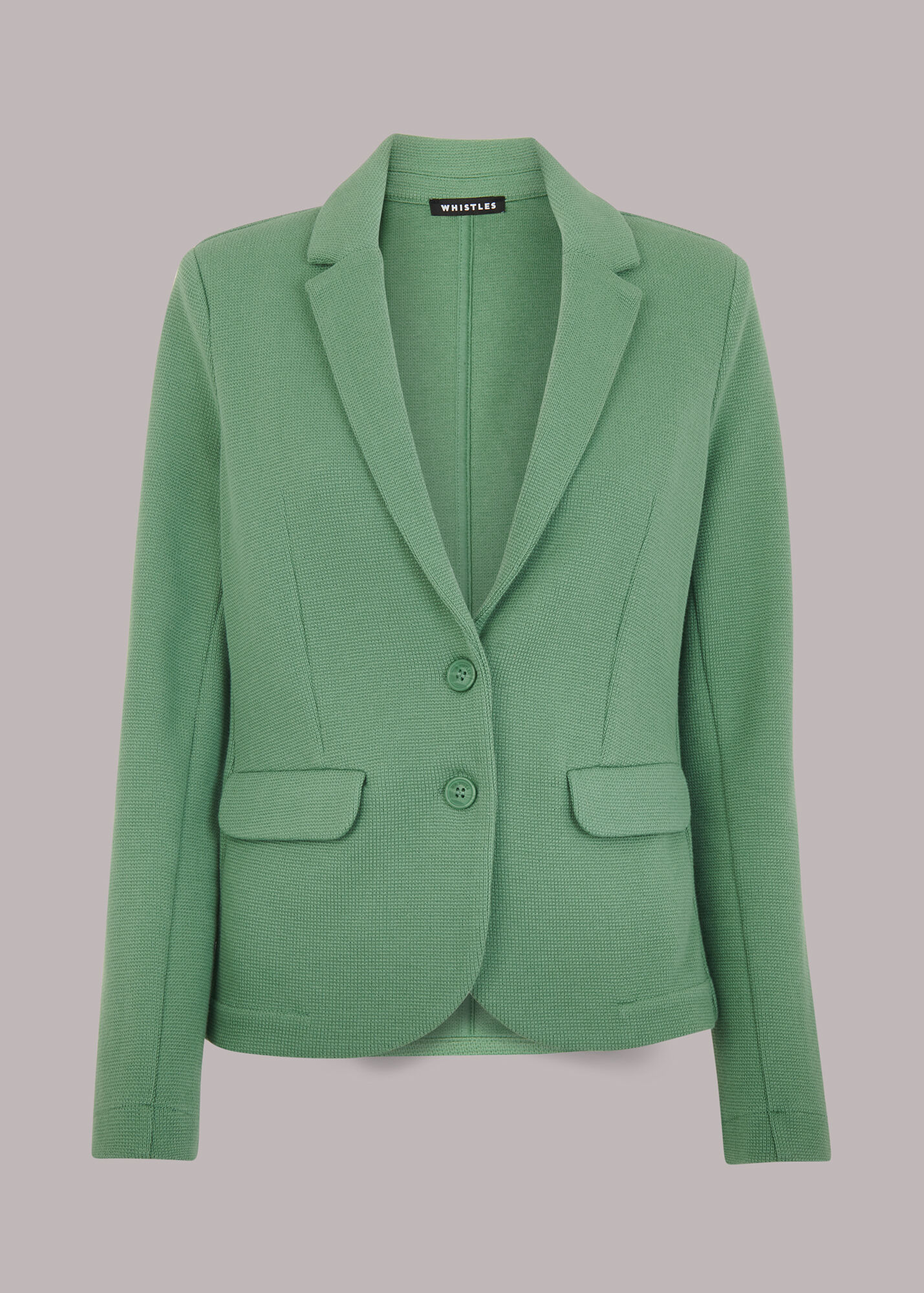 Green Slim Jersey Jacket WHISTLES