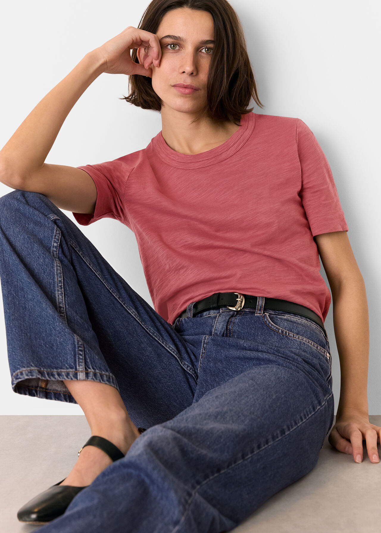 Rosa Double Trim T-Shirt