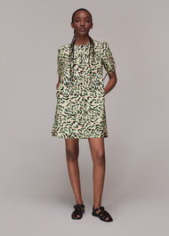 Fluro Animal Button Up Dress