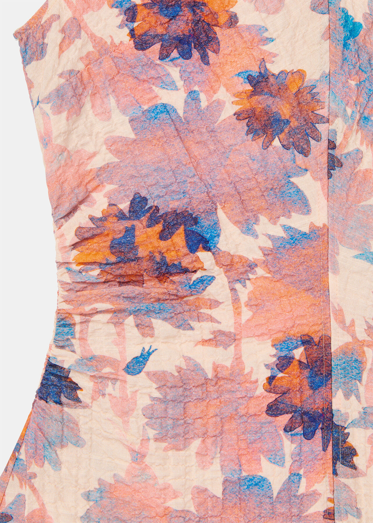 Floral Textured Midi Dress