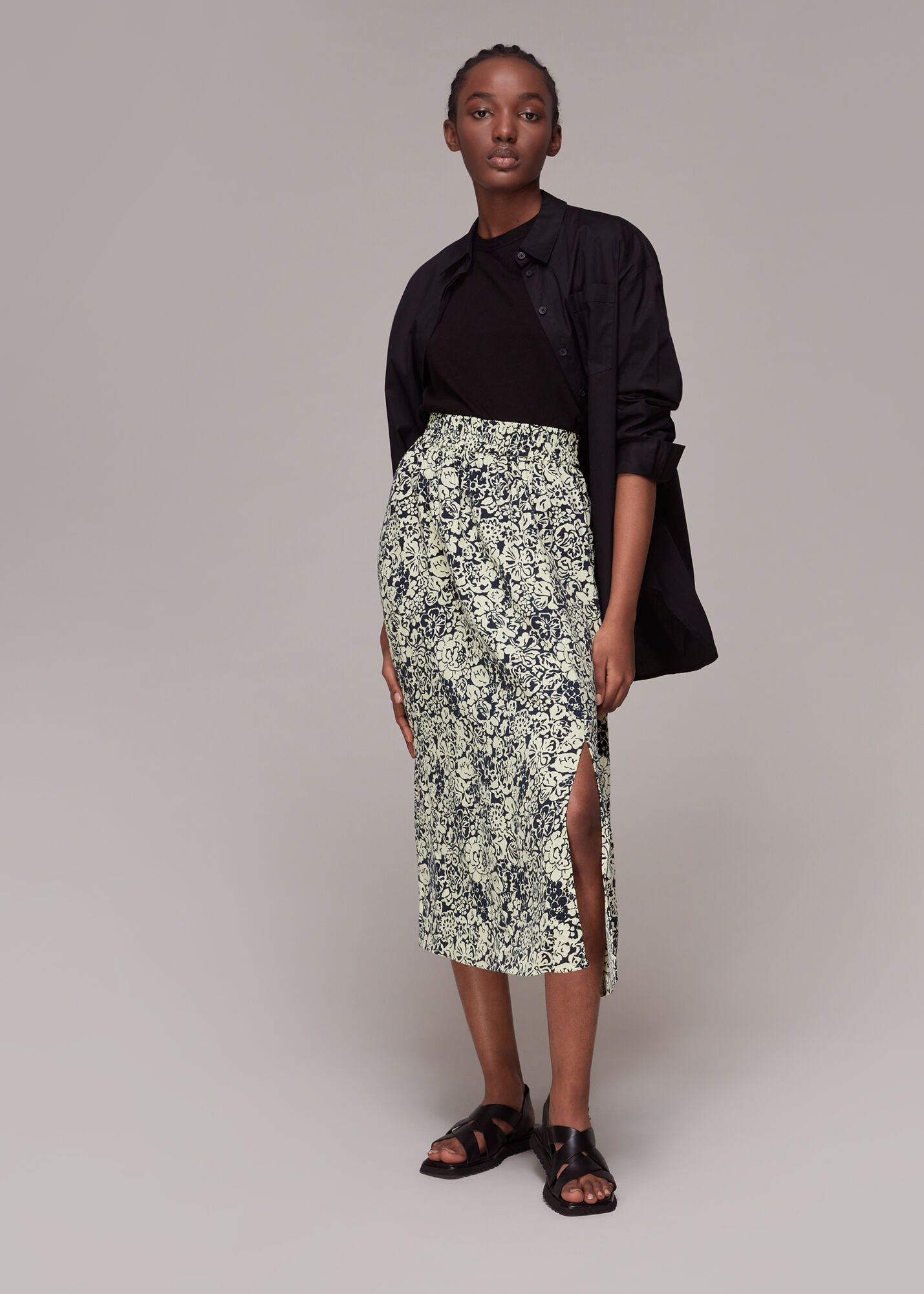 Leopard print pull 2025 on pencil skirt