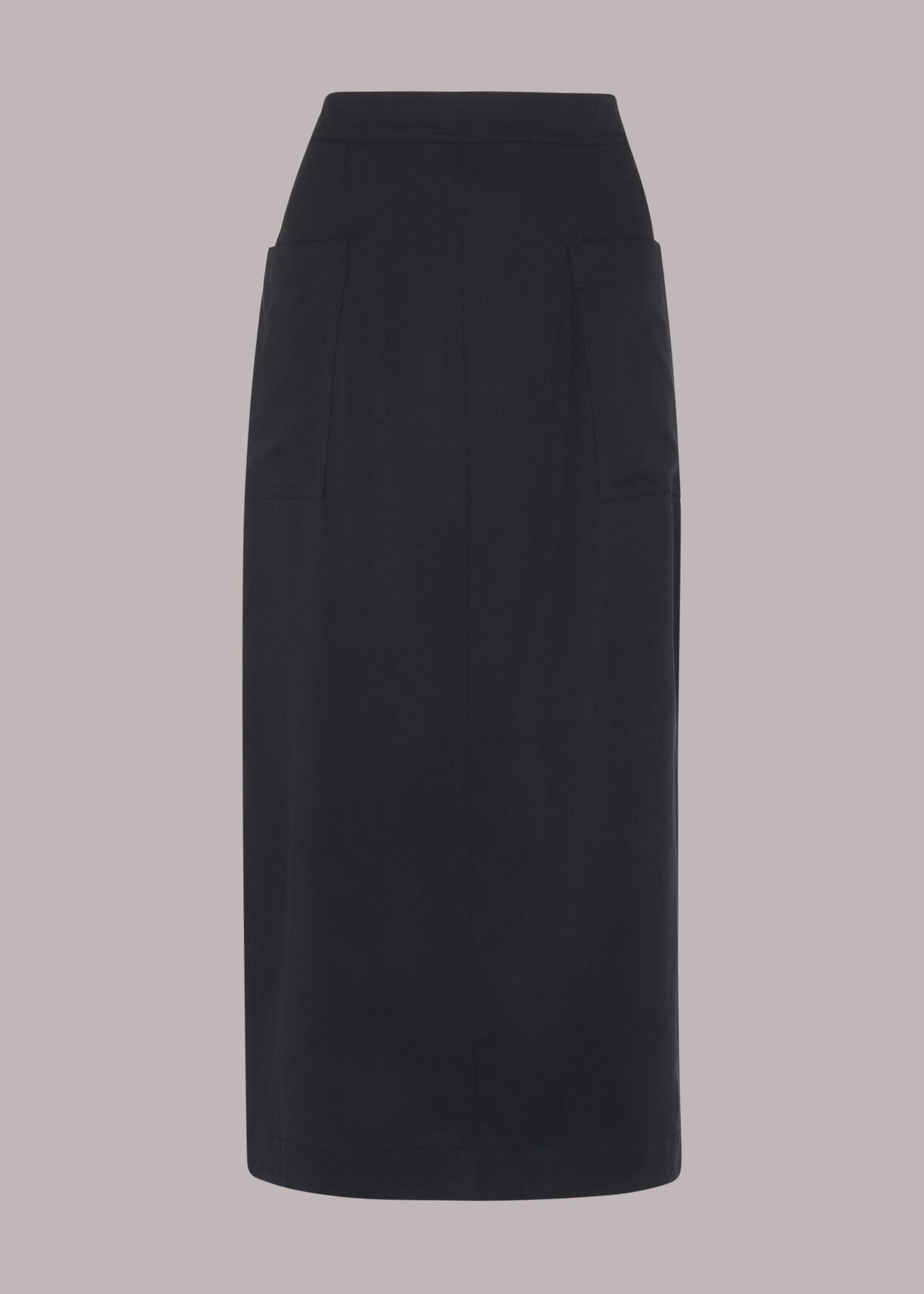 Pocket Detail Straight Skirt