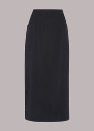 Pocket Detail Straight Skirt