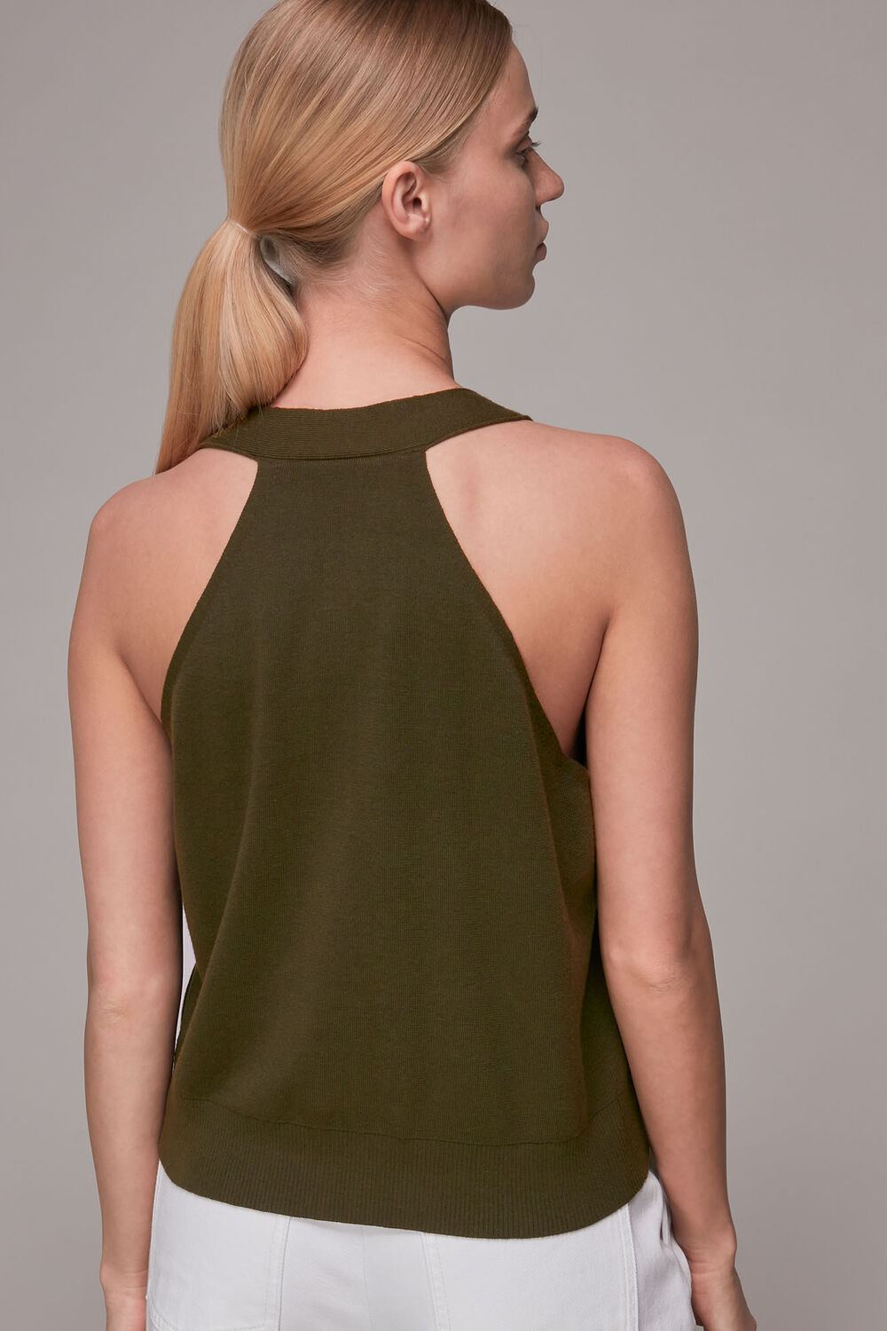 Knitted Button Through Vest