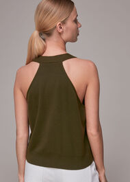 Knitted Button Through Vest