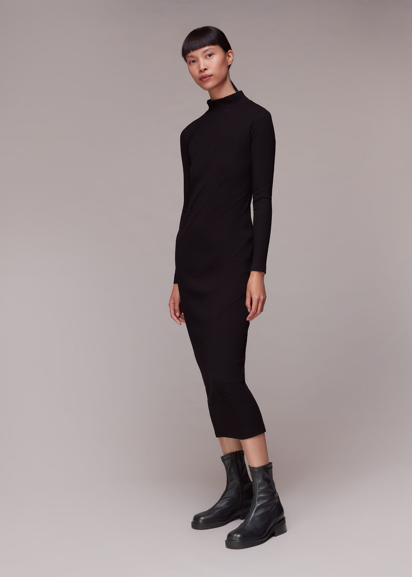 Black Paige Stretch Sock Boot WHISTLES