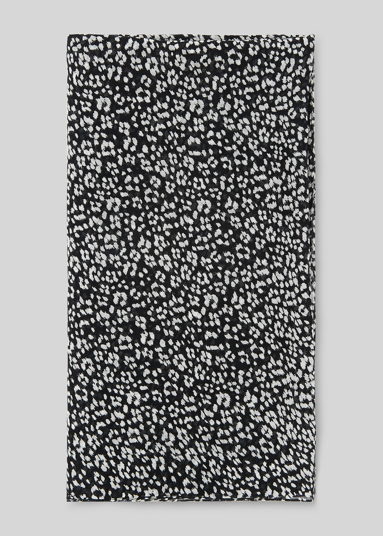 Mini Ikat Print Scarf Black/White