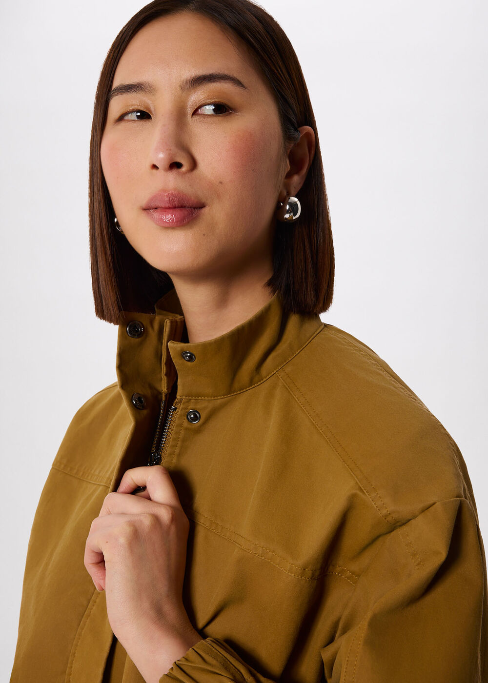 Wax Coated Bomber Jacket