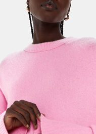 Textured Boyfriend Crew Neck