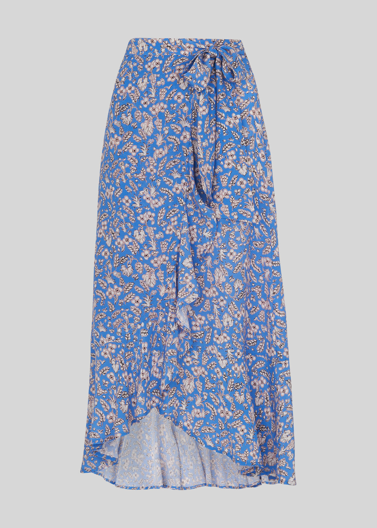 Wheat Floral Wrap Skirt