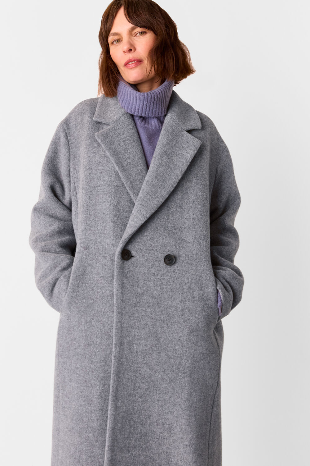 Petite Eliza Double Breasted Coat