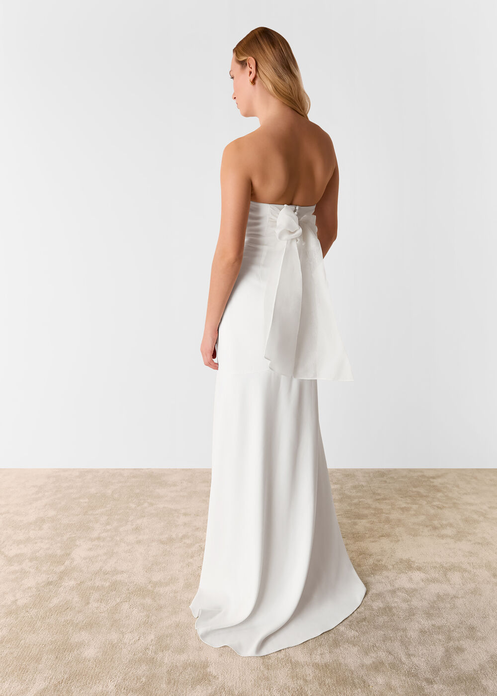 Ivory/Multi Ellis Strapless Wedding Dress WHISTLES Whistles AU