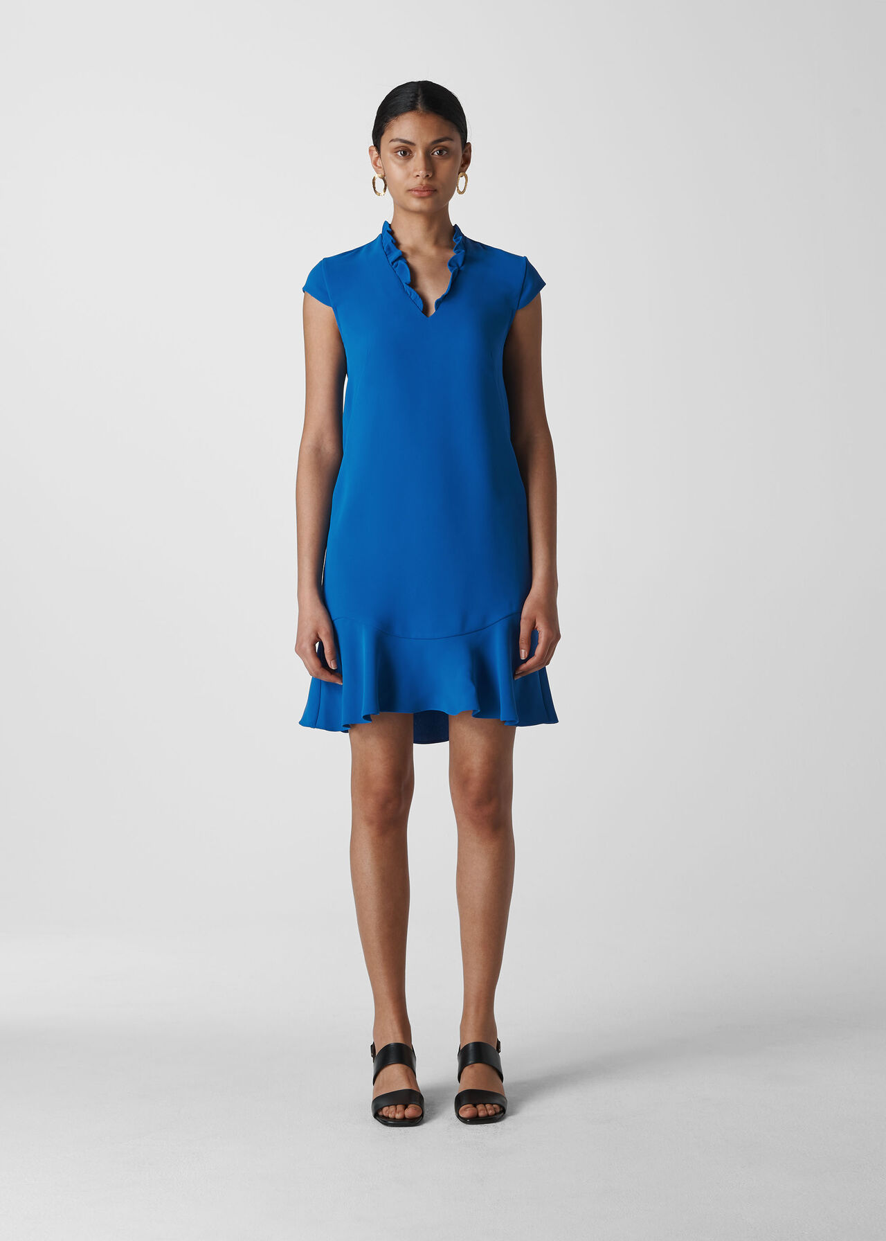 Federica Crepe  Dress Blue