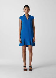 Federica Crepe  Dress Blue