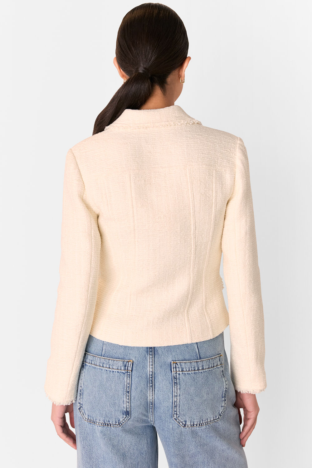 Ivory Lucie Boucle Jacket