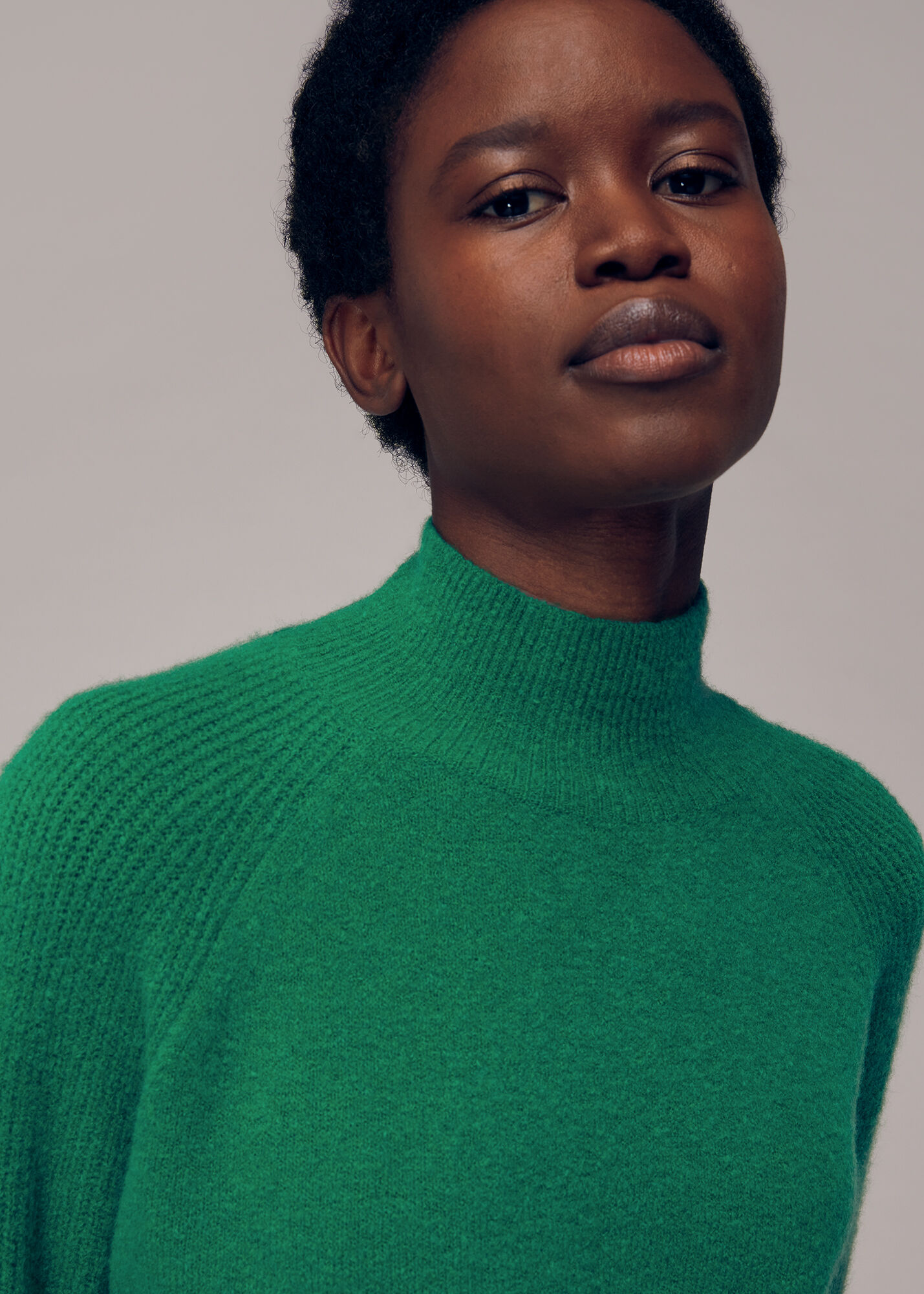 Green Full Sleeve Knitted Jumper WHISTLES