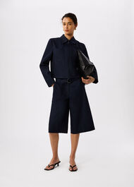 Navy Compact Cotton Coord