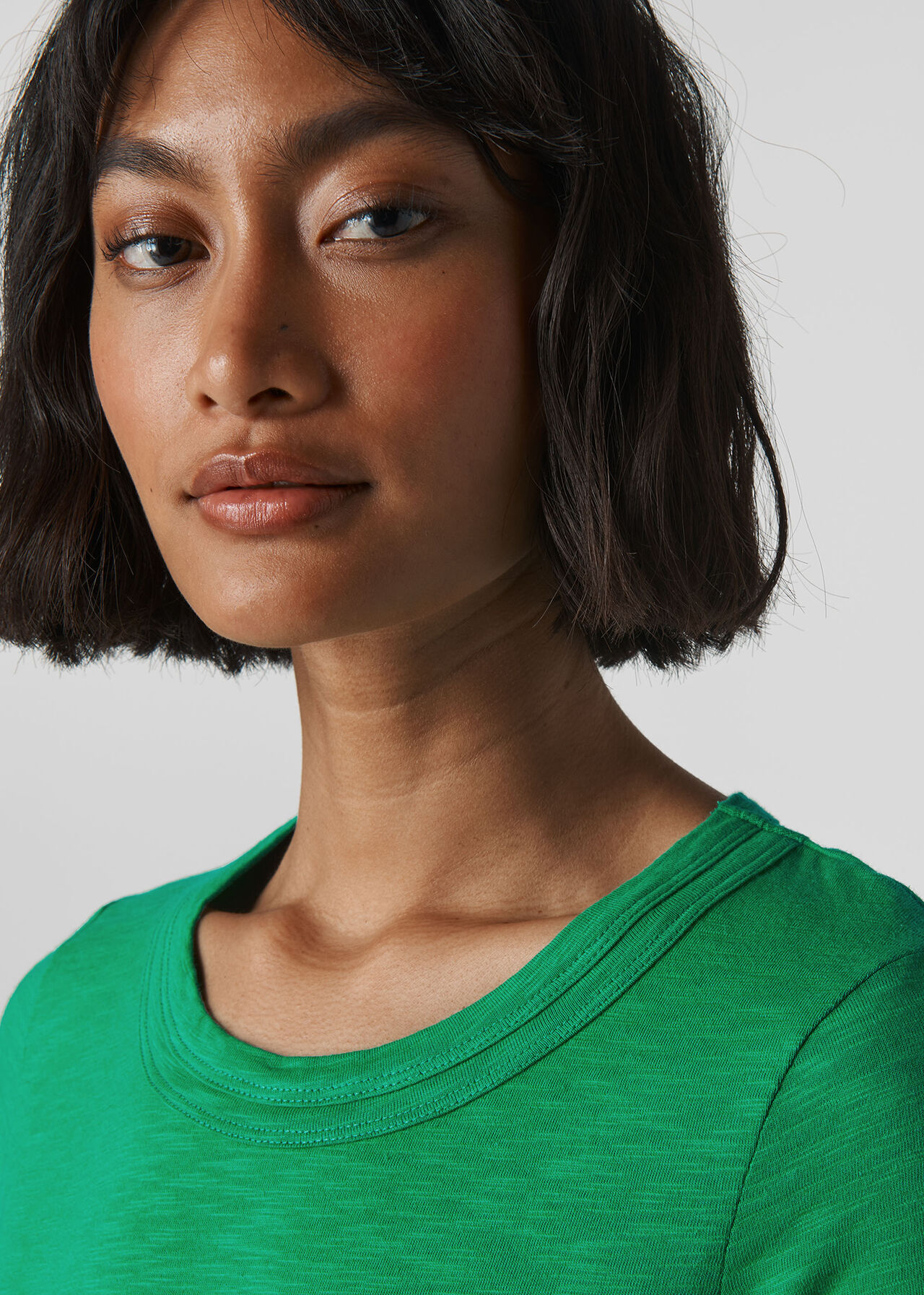 Rosa Double Trim T Shirt Green