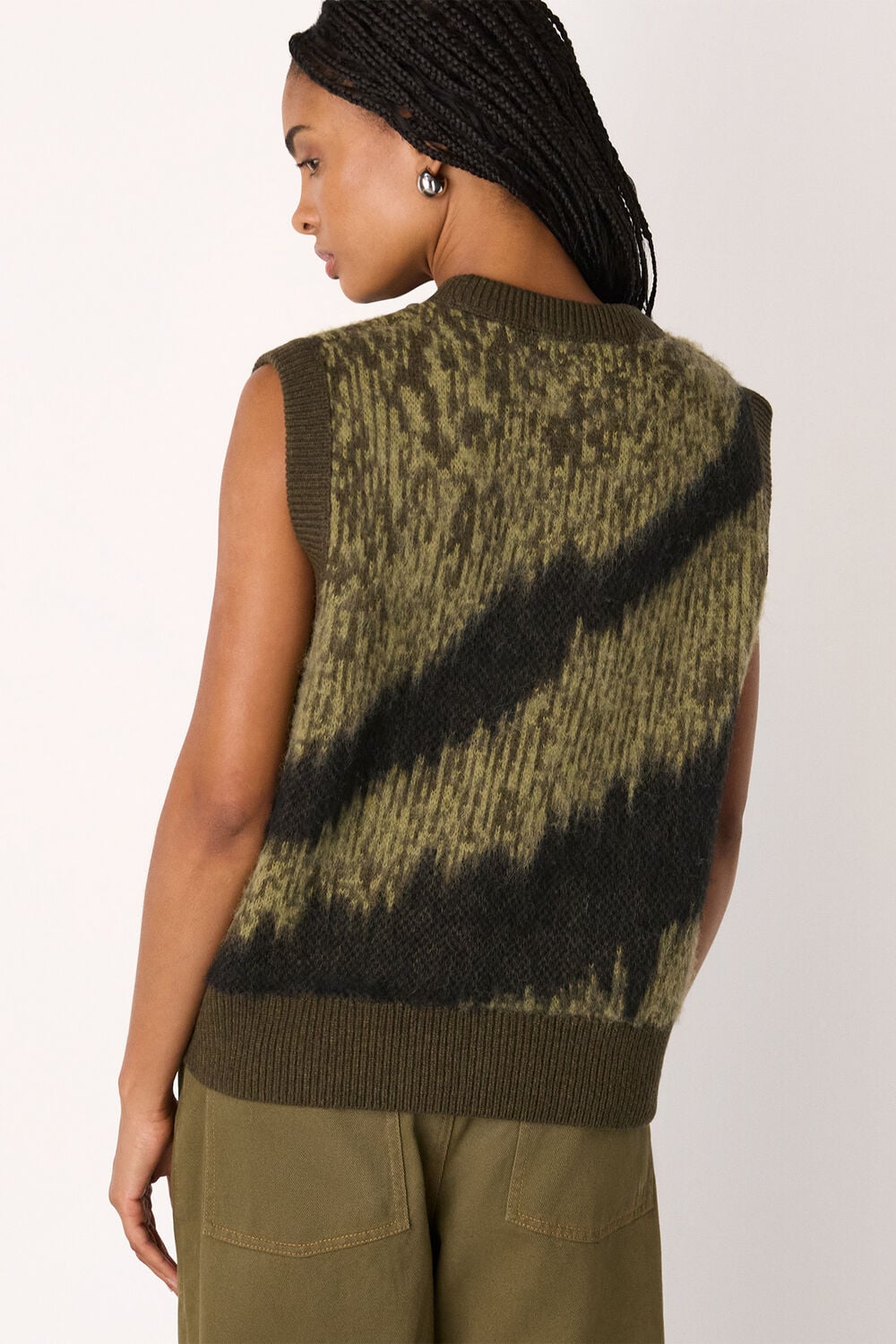 Zebra Print Knitted Tank
