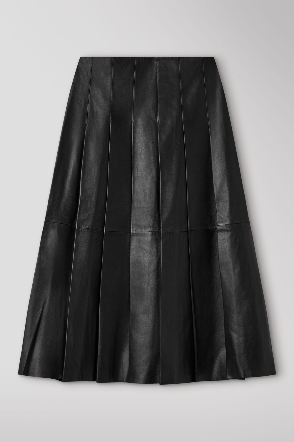 Black Leather Kilt Skirt
