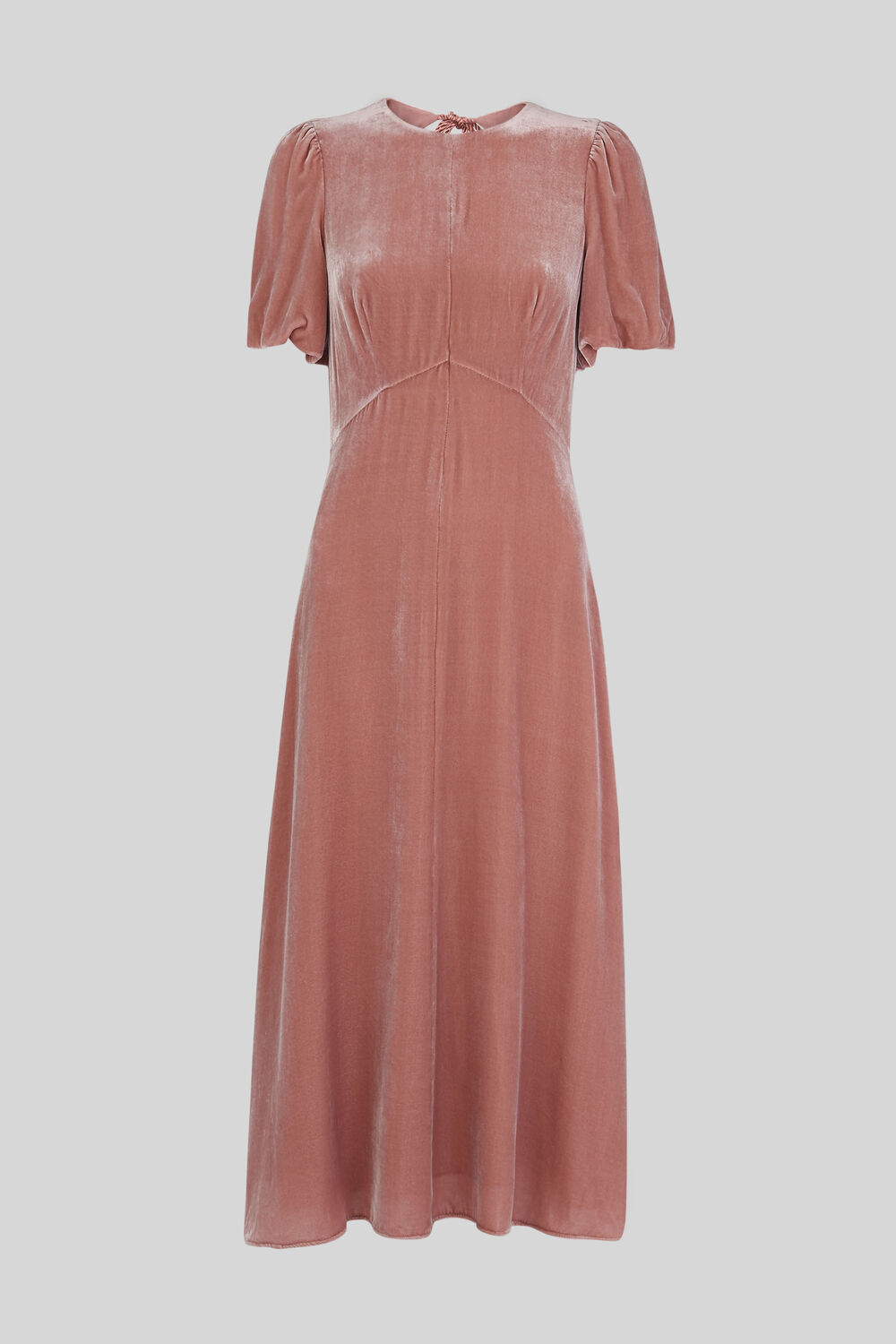 Vilimina Silk Mix Velvet Dress Pink