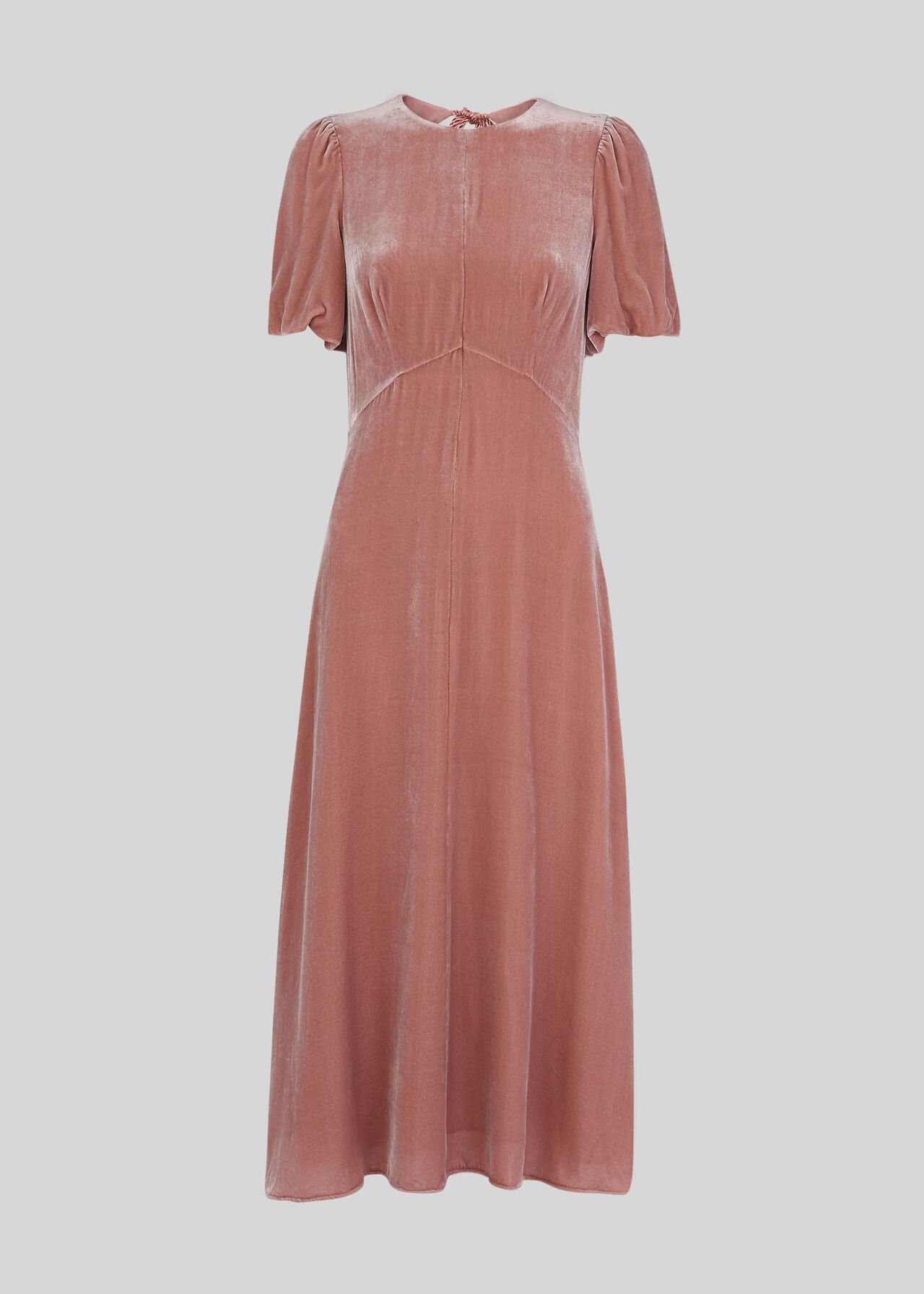 Vilimina Silk Mix Velvet Dress Pink