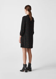 Mia Heart Print Dress Black/Multi