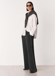 Crepe Stitch Detail Trouser