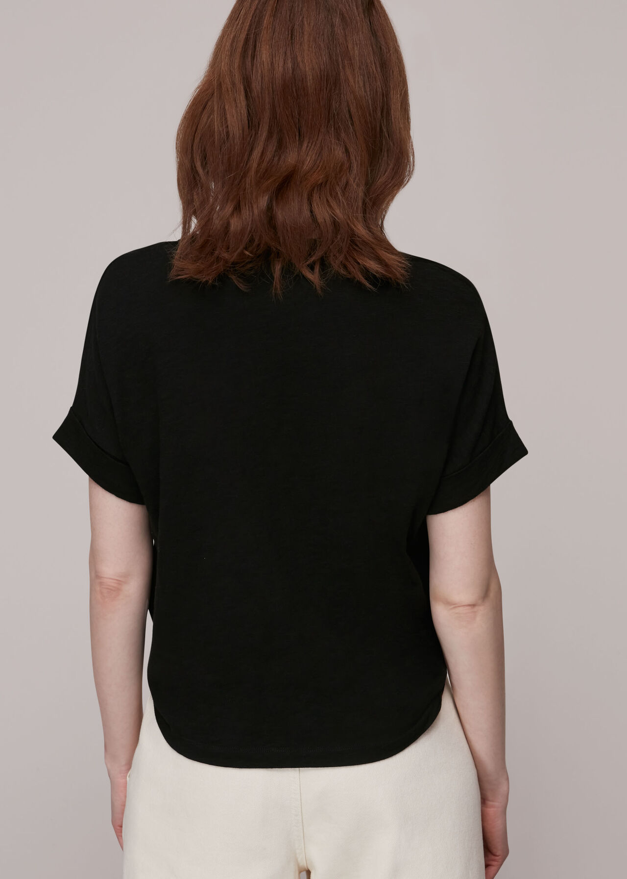 Round Neck Tie Front Tee