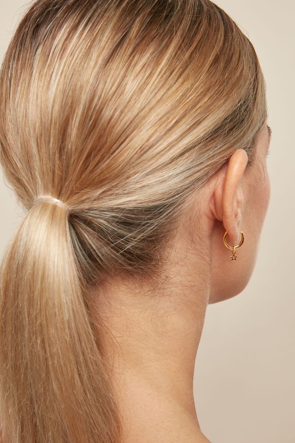 Mini Star Hoop Earring