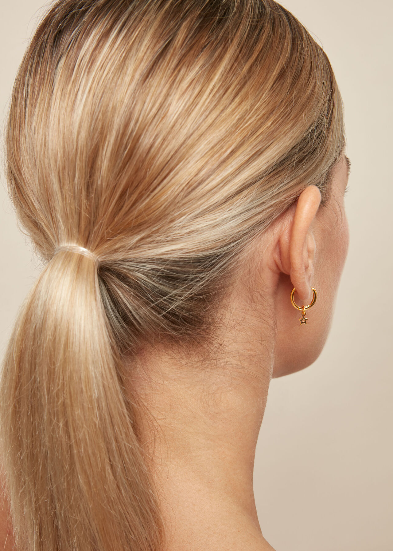 Mini Star Hoop Earring