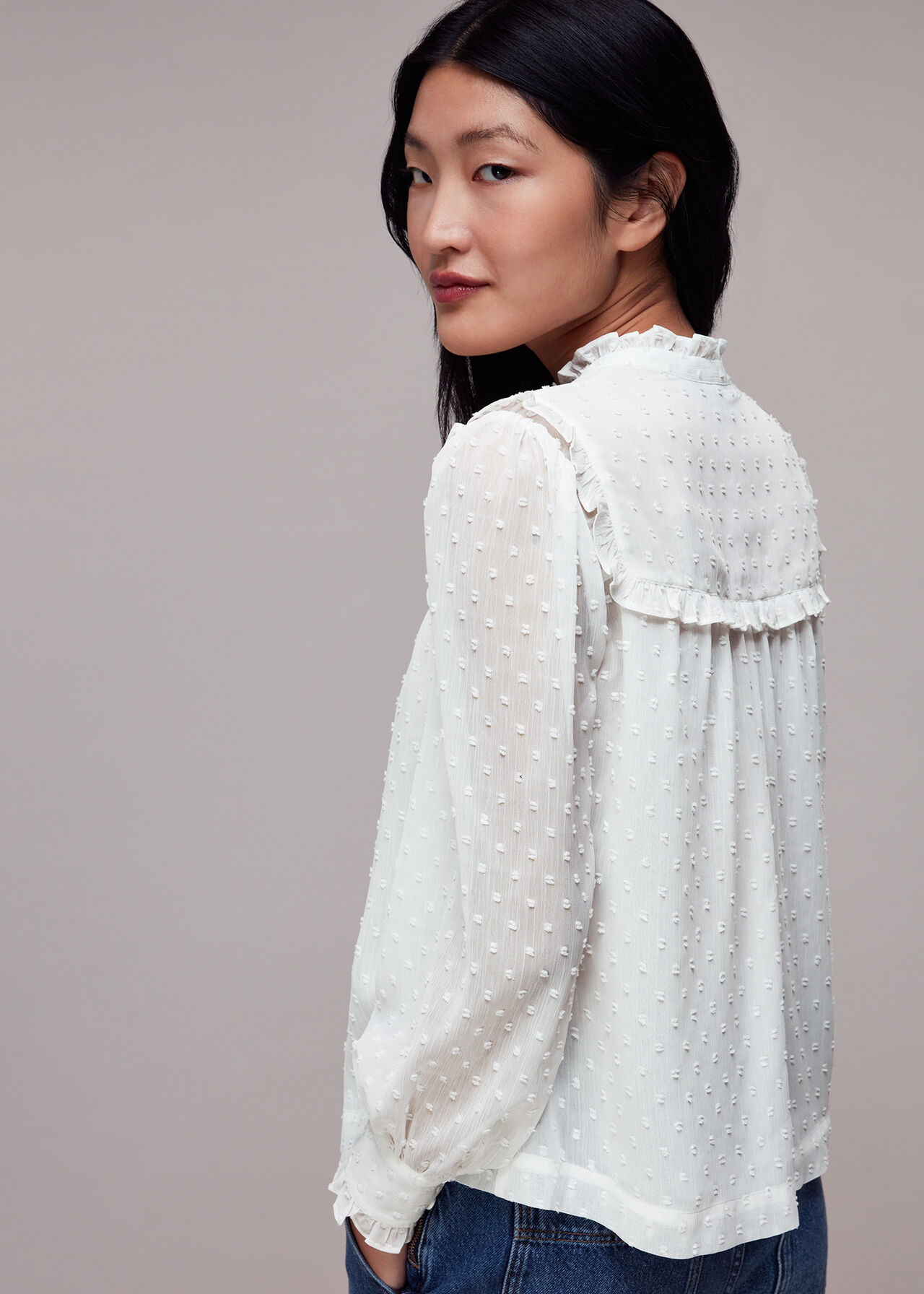 Dobby Collar Top
