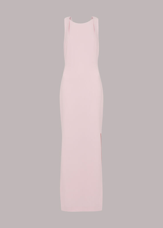 Pale Pink Tie Back Dress