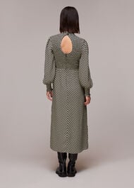 Darcie Checkerboard Midi Dress
