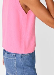 Cotton Boucle Textured Tank