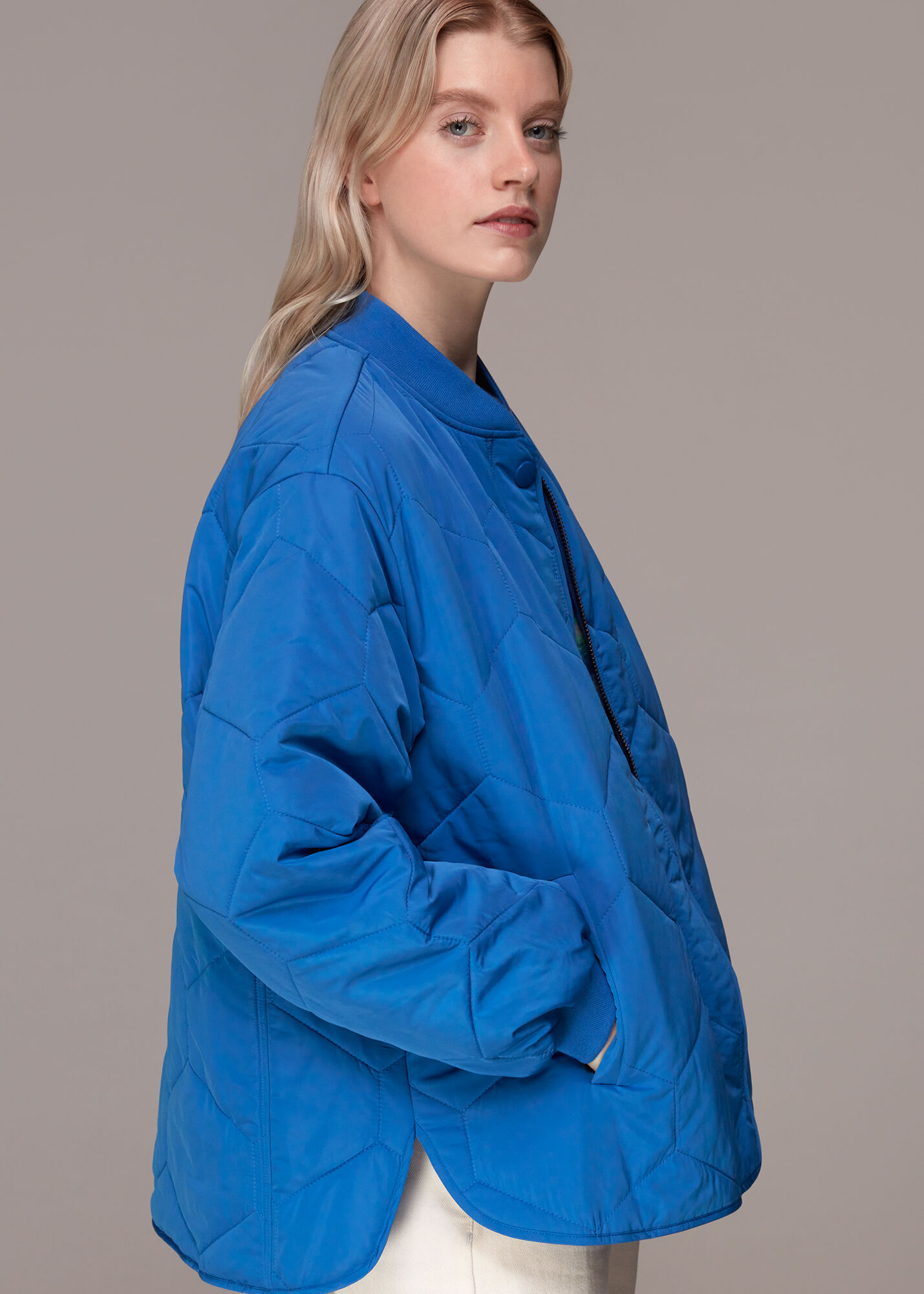 Blue Ida Short Quilted Coat WHISTLES