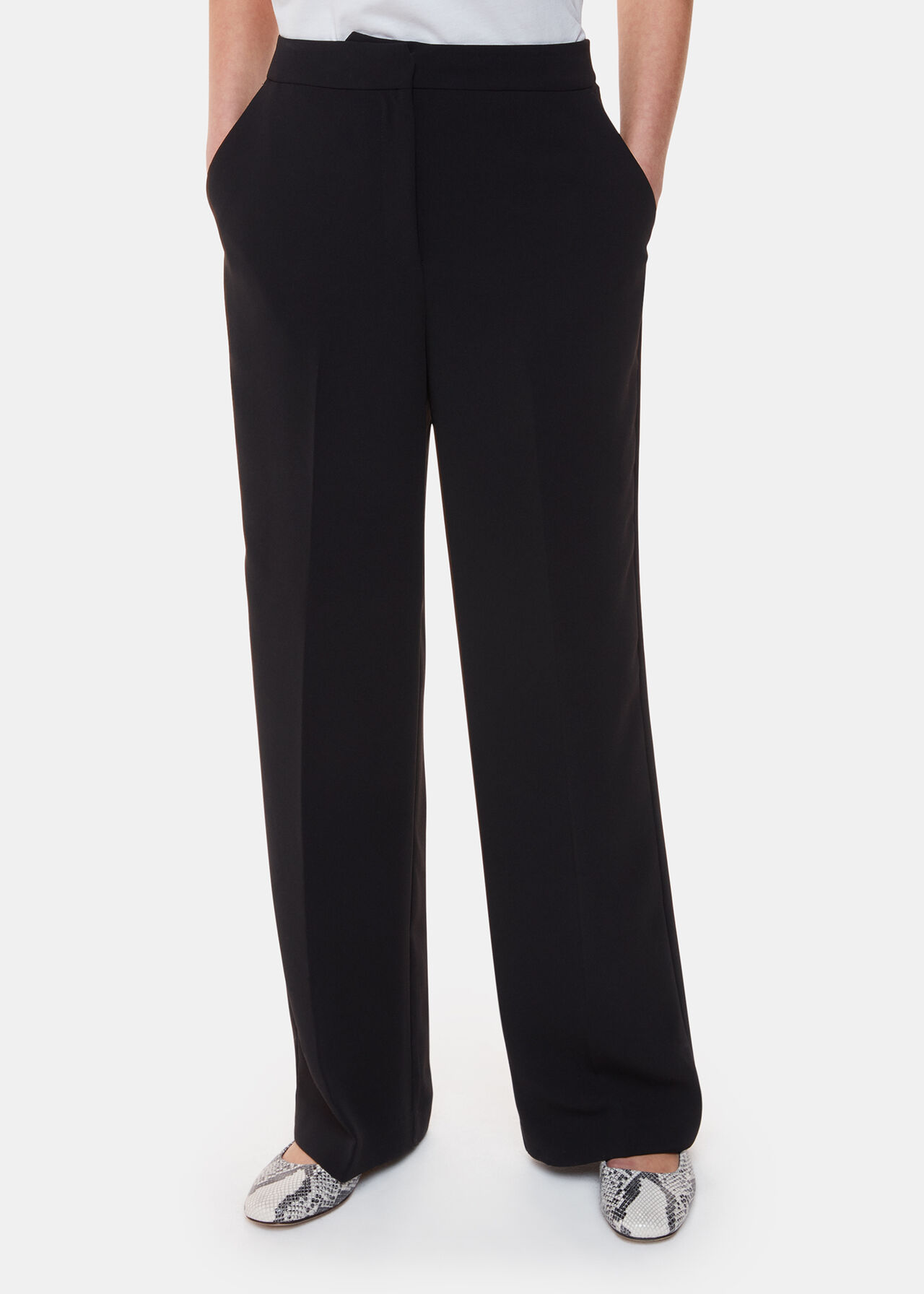 Black Ultimate Full Length Trouser WHISTLES Whistles UK
