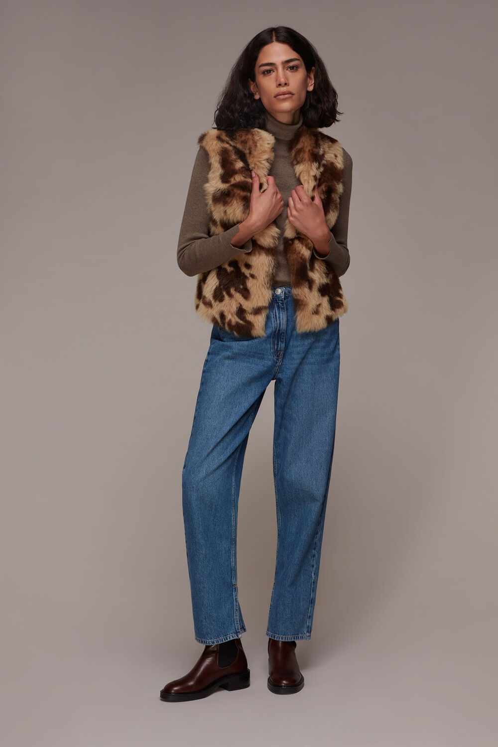Cow Print Toscana Gilet