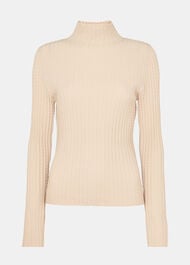 Textured Detail High Neck Knit
