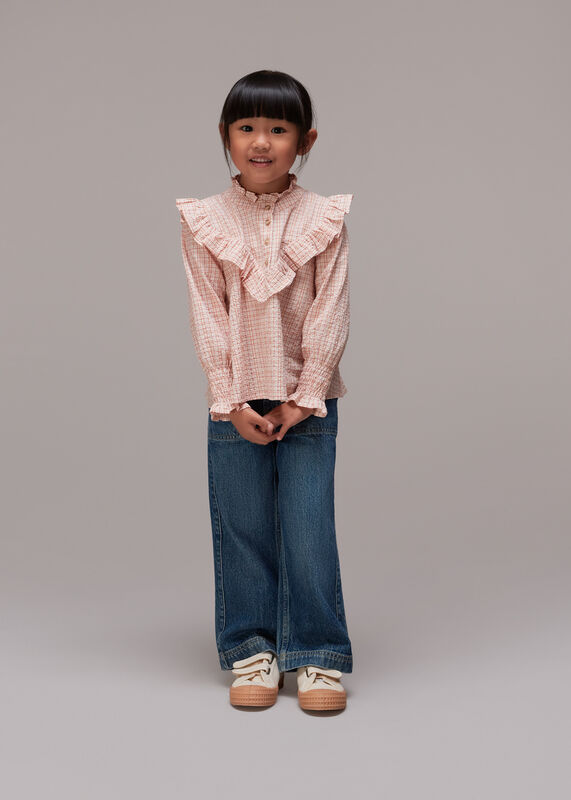Checked Riley Frill Top