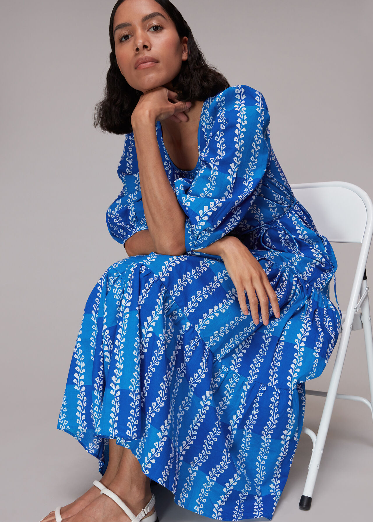Trailing Leaf Trapeze Dress
