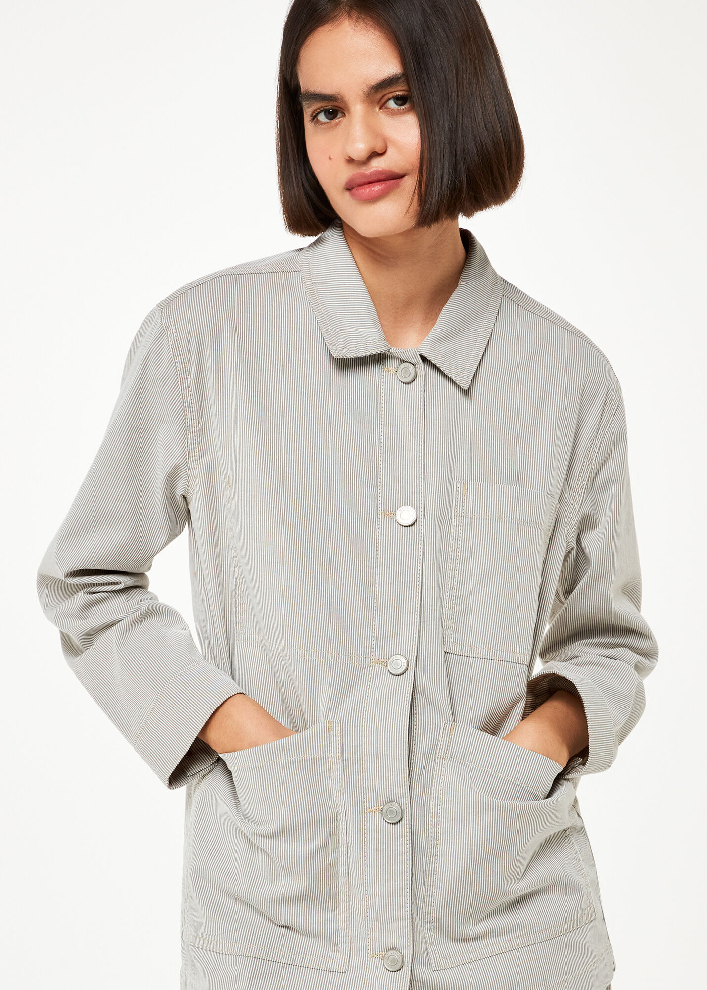 Multicolour Sylvie Stripe Jacket | WHISTLES | Whistles UK |