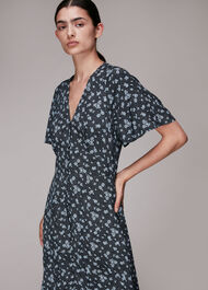 Daisy Spot Print Midi Dress