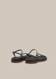Isobel Strappy Footbed Sandal Black