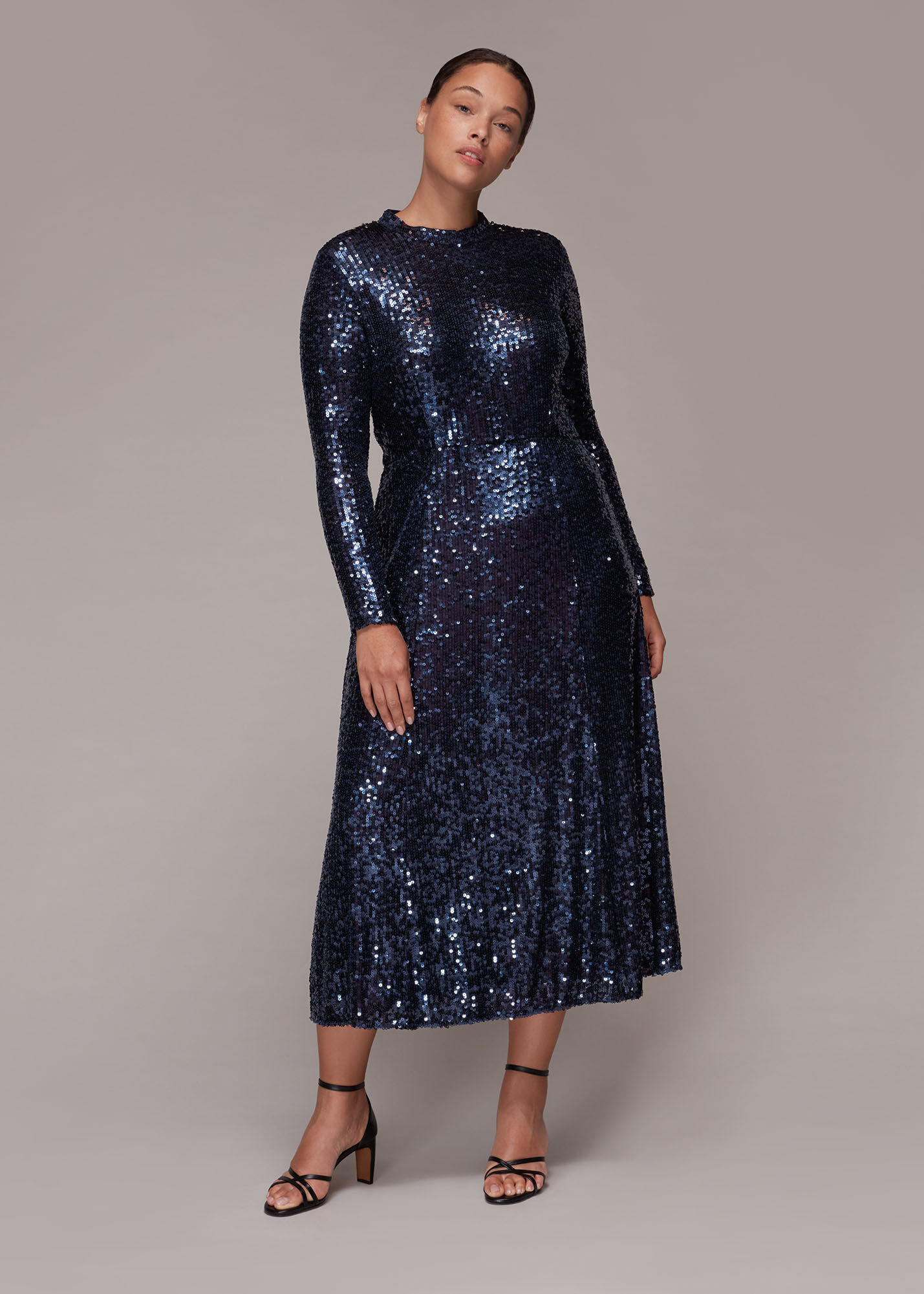 Whistles sequin dress top