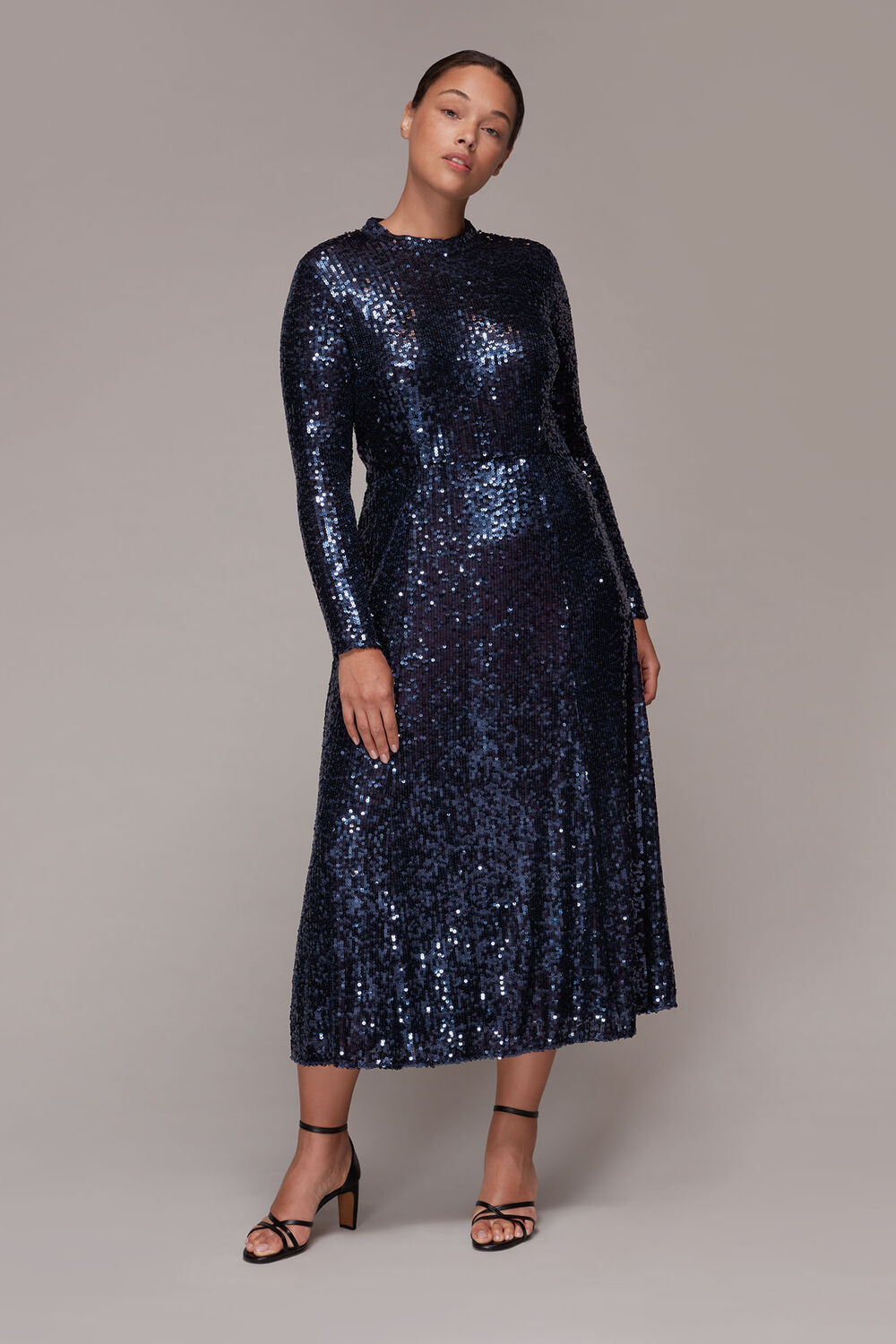 Minimal Sequin Midi Dress